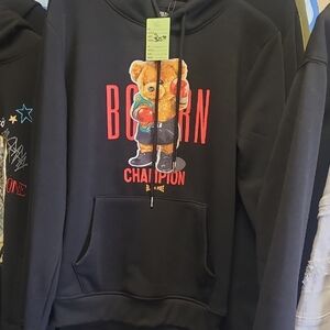 Champion Black Graphic Hoodie